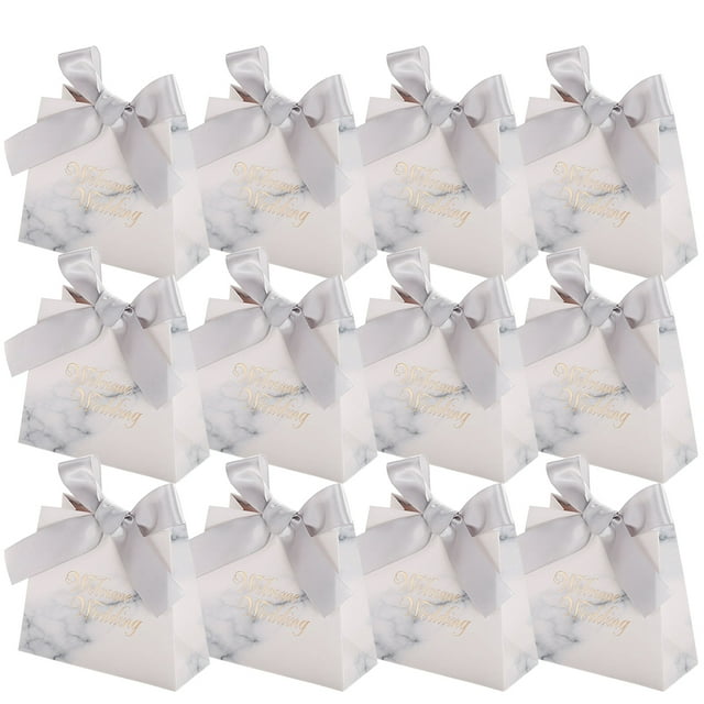 50PCS Wedding Candy Box Creative Decorative Candy Box Treat Box Cookie Box