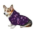 thumbnail image 7 of Haiem Purple Snow Flakes for Winter Dog Hoodie Sweatshirts with Pockets Warm Dog Clothes for Small Dogs Chihuahua-Small, 7 of 7