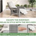 thumbnail image 2 of Qinaqin Outdoor cm de Anchoicker Recliner Patio Chair – 150° Ajustable Backrest Air Pump Footrest, 2 of 7