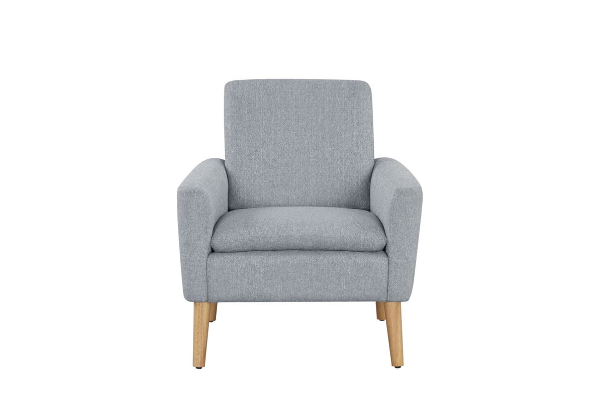 Mainstays Round Arm Accent Chair, Gray Linen