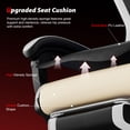 thumbnail image 5 of Frovlni Ergonomic Gaming Chair for Adults with Footrest, Reclining High Back PU Leather Office Computer Chair, Height Adjustable Headrest & Lumbar Support, Black & White, 5 of 9