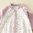 thumbnail image 5 of CAUYDY 3 6 9 12 18 24 Months Newborn Girl Coming Home Outfits Baby Sleepers Preemie Clothing Long Sleeve Bodysuit Fall Winter Infant Girls Pajamas Romper Sizes 4-5 Years ,Purple, 5 of 5