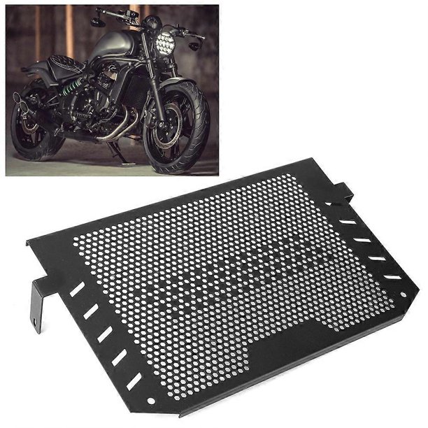 Black Aluminum Alloy Water Tank Radiator Grille Guard Cover Protector Fits for Kawasaki ER6N