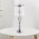 thumbnail image 4 of Portavelas Centro de Candelabro Macarena Adorno de cristal Plata grande Porta vela, 4 of 7