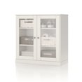 thumbnail image 3 of 100% Solid Wood 32" Bathroom Cabinet with Frosted Glass Doors and Adjustable Shelves, 3 of 5