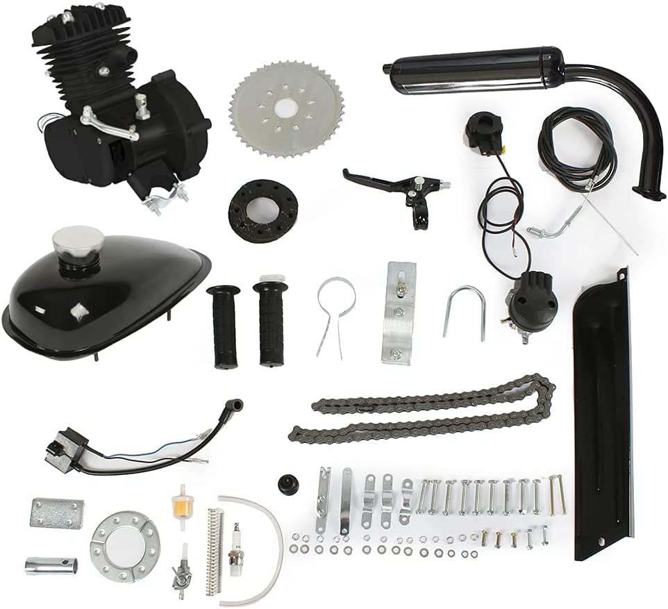 PEXMOR 50cc Bike Motor Bicycle Engine Kit, 2Stroke Motorized Gas Bike