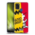 thumbnail image 1 of Head Case Designs Officially Licensed Peanuts Halfs And Laughs Charlie Good Grief Soft Gel Case Compatible with Samsung Galaxy A21s (2020), 1 of 7