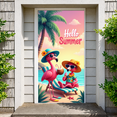 thumbnail image 5 of Flamingo Theme Summer Beach Banner Holiday Flamingo Decorative Tropical Design for Summer Party Beach Party Holiday Decor, 5 of 6