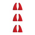 thumbnail image 4 of Ruiboury 2pcs Waterproof Devil Horn Car Sticker Turn Heads On Road Interesting Stickers red 3Set, 4 of 6