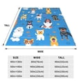 thumbnail image 3 of Salouo Cute Dogs Print Bed Blankets,Flannel Blanket Comfortable Air Conditioning Blanket Lightweight Blanket for Sofa Bed Travel & Couch -50"x40", 3 of 8