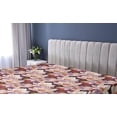 thumbnail image 5 of Ambesonne Floral Print Fitted Sheet, Blooming Soft Flowers, Twin Size, Ruby Burnt Orange, 5 of 5