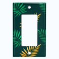 thumbnail image 5 of Metal Light Switch Plate Cover Tropical Jungle Palm Leaves Yellow Green JGL013, 5 of 13