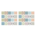 thumbnail image 4 of Ounissouiy 20 piezas mosaico azulejos de pared pegatinas cocina baño azulejo calcomanías #2 10x10cm Type4, 4 of 6