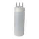 thumbnail image 1 of Botella para condimentos, aderezo para ensaladas, recargable para el hogar, 600 ml, triple boquilla Blanco, 1 of 9