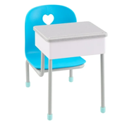 Plastic School Desk & Chair Set - Fits 18" Dolls (Ages 5+)