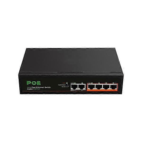 6 Port POE Switch 4-PoE+2 UP-Link 100Mbps Fast Ethernet Network Home Network Hub Adapter Serie Po