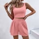 thumbnail image 1 of Karight Two Piece Summer Outfits 2 Piece Sets 2026 Sleeveless Matching Lounge Crop Top High Waisted Short, 1 of 8