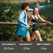 RTIC 20-Can, 15 Qt, Ultra-Tough Soft Cooler, Leakproof, Waterproof, Tan