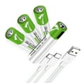 thumbnail image 4 of LANKOO USB AAA Lithium Ion Rechargeable AAA Battery Fast Charge with Type C Port Cable 4-Pack, 4 of 6