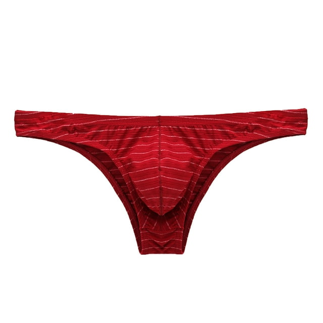 Culottes pour Hommes Aguichant Culottes Bikini pour Hommes Demi-Hanche Taille Basse Culottes Rayées Colorées