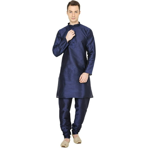 Royal Kurta Men's Silk Solid Kurta Pyjama