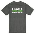 thumbnail image 1 of T-shirt Graphique pour Hommes "I Have A Video Game Addiction" Gris Foncé, 1 of 1