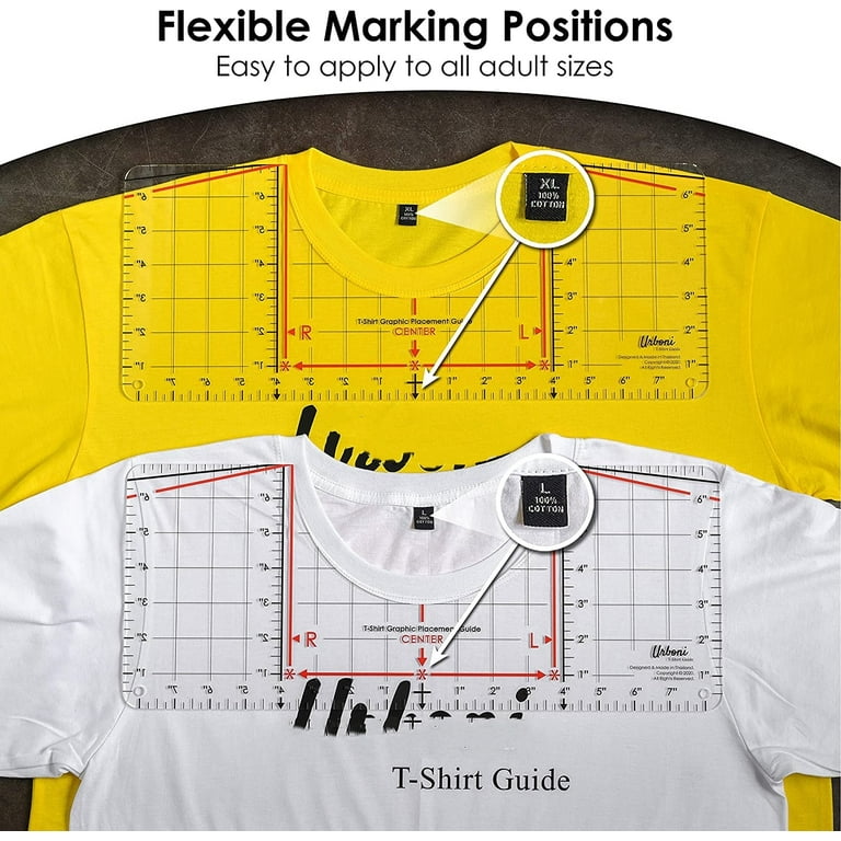 Tshirt Ruler Guide for Vinyl Alignment, T shirt Rulers to Center