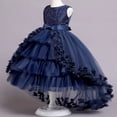 thumbnail image 1 of Vestido de niña con cola de encaje y tutú para banquetes y actuaciones, 1 of 6