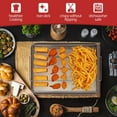 thumbnail image 4 of Air Fryer Basket for Oven with 50 Recipes, Extra Large 2 Piece Nonstick Crisper Tray & Basket, Stainless Steel Air Fryer Accessories for Crispy Foods Healthy Cooking, Dishwasher Safe, 16.5” x 12.5”, 4 of 5
