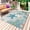Blue Green, variant on Underwater Turtle Outdoor Rug for Patio/Deck/Porch, Non-Slip Large Area Rug 3 x 5 Ft, Coastal Coral Starfish Summer Ocean Reefs Indoor Outdoor Rugs Washable Area Rugs, Camping Rug Carpet Runner