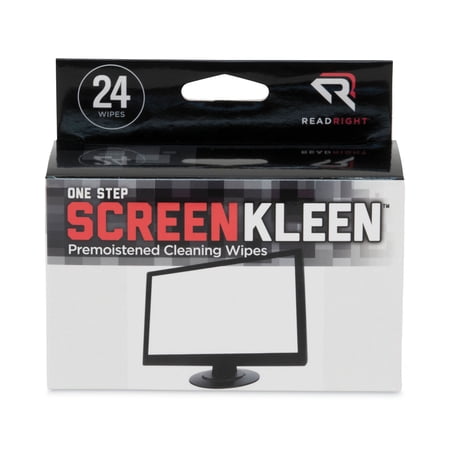 Read Right OneStep Screen Cleaner 5 x 5 24/Box (RR1209)