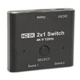 thumbnail image 1 of Conmutador de interfaz multimedia HD de aleación de aluminio de 2 vías 8K 48 Gbps Conmutador de interfaz multimedia HD 2.1 para Xbox para PS5, 1 of 12