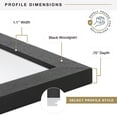 thumbnail image 5 of MCS Studio Gallery 16x24 Poster Frame Black Woodgrain Engineered Wood, Vertical & Horizontal Wall Hanging Large Picture Frame for Photos, Posters & Art Prints (2-Pack), 5 of 7