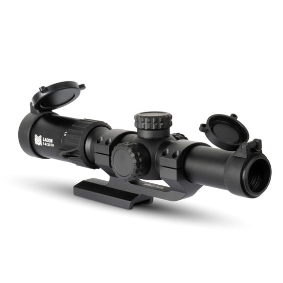 Monstrum Ladon 1-6x24mm LPVO 30mm Tube Rifle Scope, First Focal Plane, CM3 Reticle, Black