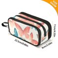 thumbnail image 4 of FORMRS Pencil Case with 3 Compartments Zipper Pouch, Elementary School Level and up, Watercolor Butterflies, 4 of 8