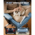 thumbnail image 4 of CloudRest Pro 400lbs Executive heavy duty office chair, High Back Ergonomic Computer Desk Chair with Lumbar Back Support,Blue, 4 of 9