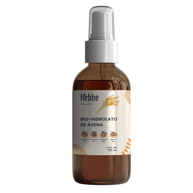 Hidrolato de Avena HEBBE 120 ml con Propiedades Antiinflamatorias Para Cuidado de la Piel