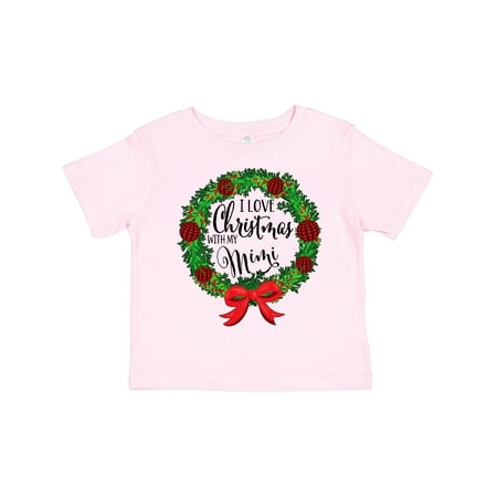 

Inktastic I Love Christmas with My Mimi Wreath Gift Toddler Boy or Toddler Girl T-Shirt