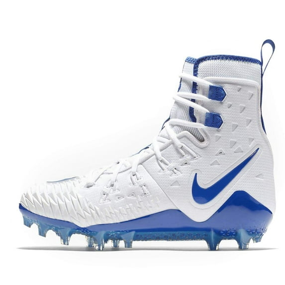 Nike Men's Force Savage Elite TD Football Cleats (White/Blue)