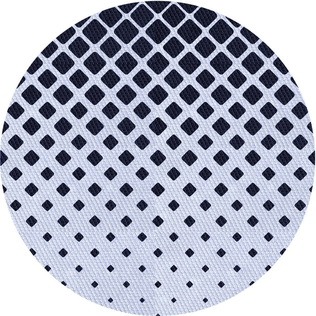 Ahgly Company Tapis d'Intérieur Rond Lavable en Machine Lavande Bleu Transitionnel, 7 Pieds Rond