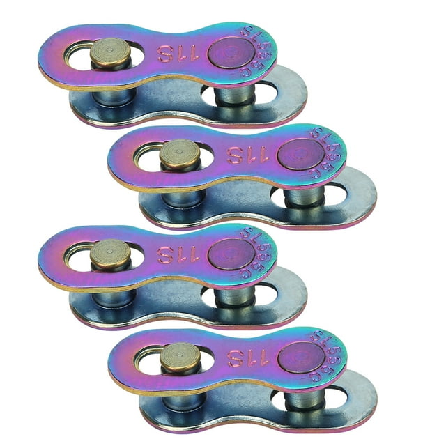 Bicycle Chain, Cycling Accessory Bike Chain Link, Connector Parts 4Pair For Bicycle Bike Colorful