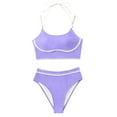 thumbnail image 6 of RQYYD Bikini Sets for Women High Waisted Tummy Control Two Piece Swimsuits Push Up Halter Tops with Bottom Bathing Suits, 6 of 6
