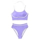 thumbnail image 4 of Traje de baño tankini de cintura alta dividido para mujer, color sólido, conservador y moderno, traje de baño de dos piezas para mujer, trajes de baño tankini para mujer, traje de baño de 2 piezas par, 4 of 7