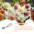 thumbnail image 2 of Youkk Ice Cream Scoops Easy-Releasing Multi-function Fruits Ball Maker Stainless Steel Kitchen Tools Home Shop Cookie 4cm 1Set, 2 of 6