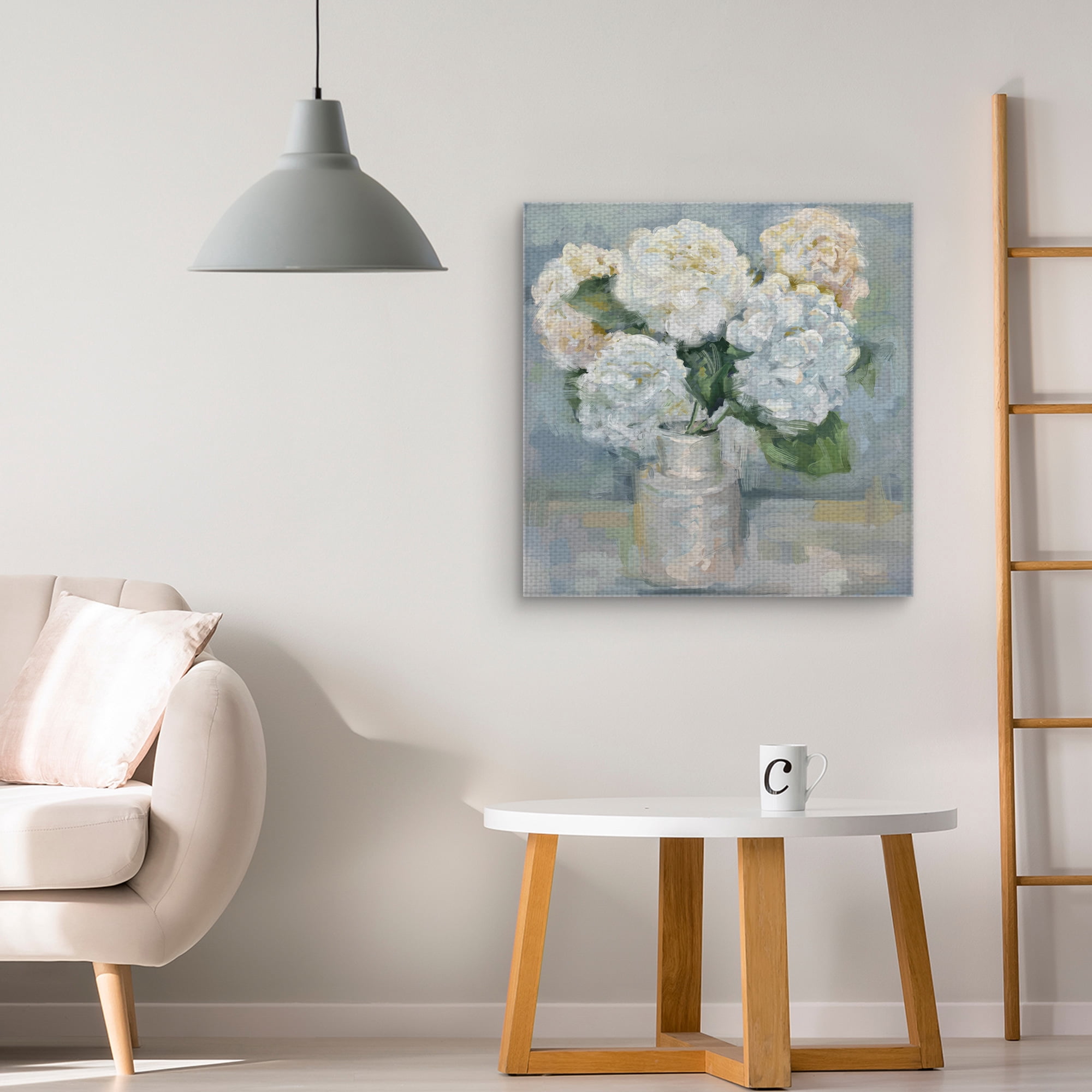 Masterpiece Art Gallery White Flower Bouquet Selections I by Studio Arts Canvas Art 24" x 24"