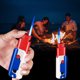 thumbnail image 4 of ¡Promoción Especial!, Encendedor inflable a prueba de viento con encendedor retráctil y plegable con llama azul Akmoler, 4 of 9