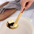 thumbnail image 5 of Stainless Steel Pasta Scoop: Spaghetti Fork and Noodle Ladle - Metal Pasta Tongs for Kitchen (Gold), 5 of 5