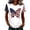 White, variant on Womens Tops T-Shirts Printed Crew Neck Short Sleeve Pullover Tees