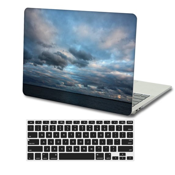 KSK KAISHEK Hard Case Compatible with MacBook Air 13"( Not Retina Display, 2017 - 2010) + Black Keyboard Cover Model A1466/A1369, No USB-C Colorful B 0868