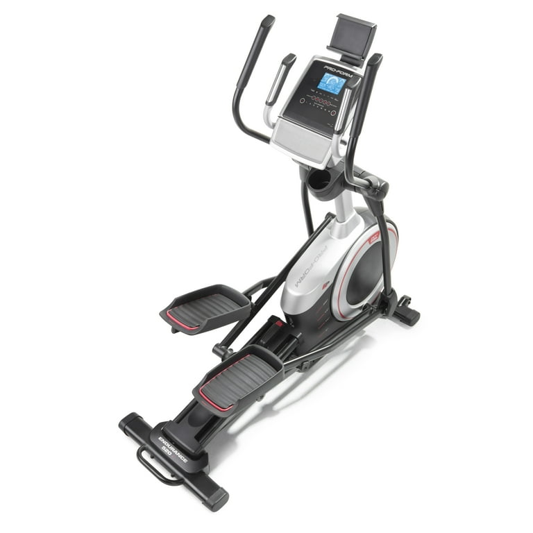 ProForm Endurance 520 E Elliptical with 19 Adjustable Stride and 5 Backlit Display Compatible with iFIT Personal Training
